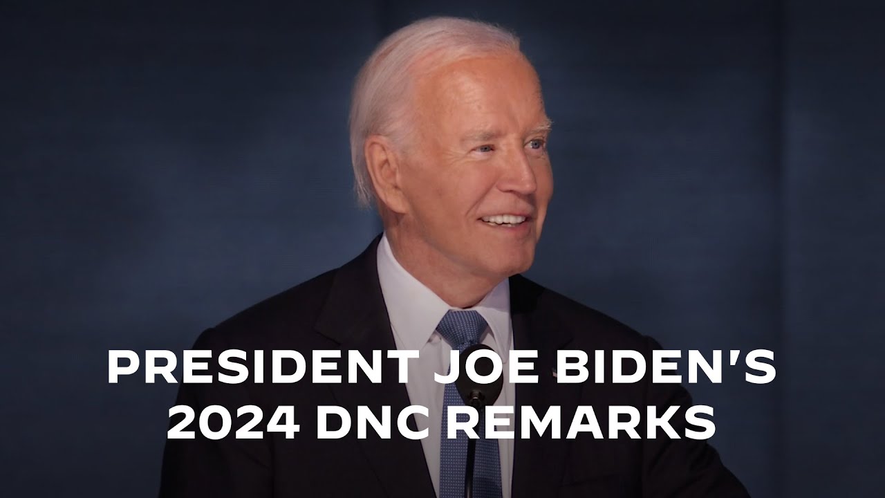 President Joe Biden's 2024 DNC Remarks: History Is In Your Hands